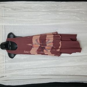 2/$25 or 3/$30Boho Hippie Festival Tie Dye Sleeveless Daisy Tiered Sun Dress SzM